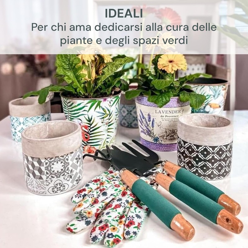 Zendea Set of 3 Garden Tools with Leaf Collecting Rake,