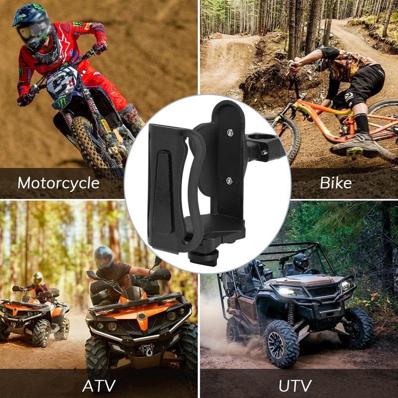 Motorcycle Cup Holder, Adjustable Water Drink Bottle for ATV UTV