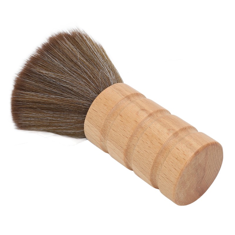 Barber Neck Duster Brush Soft Hair Wooden Handle Hair Sweeping