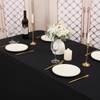 6 Pack Black Polyester Tablecloth 90 x 132 Inch Table