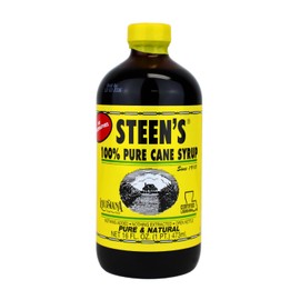 100% Pure Cane Syrup 16fl. Oz - No Additives - No Preservatives - Pure & Natural - Open Kettle - Louisiana's Trusted Brand for Over 100 Years - By Steen's (16 Fl Oz (Pack of 4))