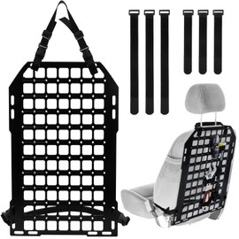 Amylove 23 x 14.25 Inches Tactical Seat Back Organizer Rigid MOLLE Panel Car Storage Organizer Back Seat Truck Mount Rack Panel Compatible with MOLLE Pouches EDC Tools
