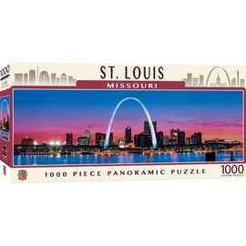 MasterPieces - 1000 Piece Jigsaw Puzzle, St. Louis Skyline Panoramic, Fun for Adults, Family, Kids 13"x39