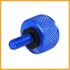Partuto 1/4'' Motorcycle Blue Aluminum Alloy Rear Seat Bolt Mount