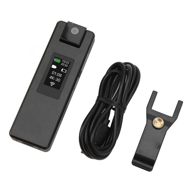 WiFi Body Camera 4K HD Motion Detection 1500mAh 180 Degree