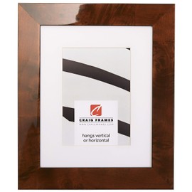 Craig Frames Innovations, 24 x 36 Inch Picture Frame Matted to Display a 20 x 30 Inch Photo, Walnut Brown Burl