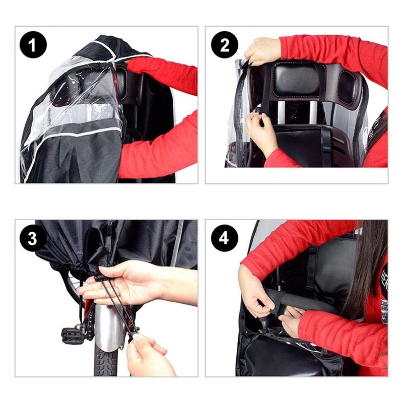 Hozee Bicycle Seats Raincoat, Bicycle Rain Cover Bicycle Raincoat for