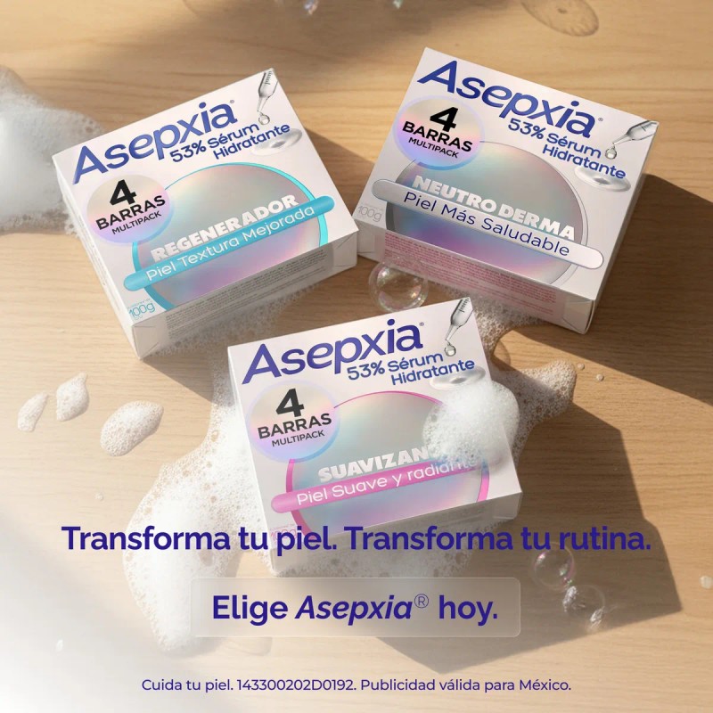 Pack x4 Jabón En Barra Asepxia Jabones Cara y Cuerpo
