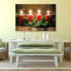 IDEA4WALL Canvas Wall Art Christmas Candles for Celebration Painting Artwork