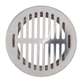 Floor Drain 2-7 Inch Round Hair Catcher Stainless Steel Silver Sink Drain Strainer Removable Grid Grate for Shower, Kitchen, Bathroom, Tub(160 Flat Mouth)