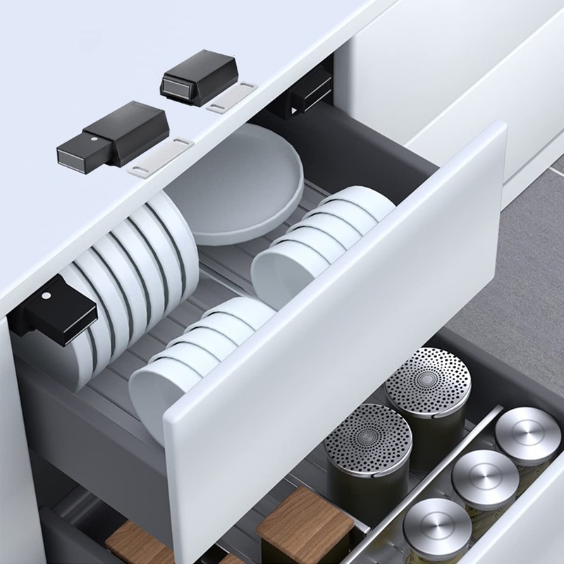 Push to Open Cabinet Hardware CBRIVE 5 Pack Heavy Duty