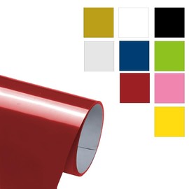 Heat Transfer Vinyl, 12" x20ft HTV Vinyl Roll, Iron on Vinyl for T-Shirts, Printable Iron on Vinyl for T-Shirts, Heat Press Vinyl for DIY, Craft (Red, 12" x20ft)