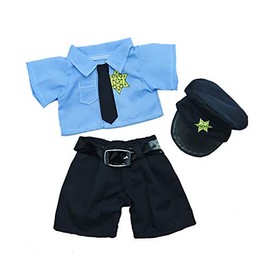 Policeman Outfit Fits Most 8"-10" Webkinz, Shining Star and 8"-10" Make Your Own Stuffed Animals and Build-A-Bear