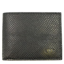 ColdFire Snake Eye Slim Leather Wallet - 6 Card Slots - RFID Blocking - Bifold - Multi Compartment Design - Snakeskin Pattern - Limited Edition (Black Edges)