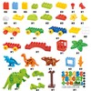 Dinosaur Building Blocks Toys,Jurassic Theme Building Blocks,with A Counting Train,A