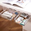 2 Pack Under Desk Storage Drawers Slide Out-Drill-On or Self-Adhesive,Large&Medium