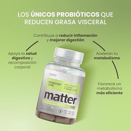 Matter Probivos Lean, Suplemento Probioticos con B420™, 17 Billones UFC, Sinetrol®, CinSulin® y L. acidophilus NCFM®, Apoyo al Metabolismo, Microbiota