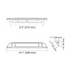 Raycharm 10" RV Camper LED Awning Porch Utility Light Fixture,