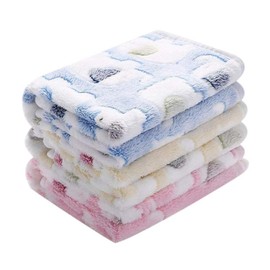 CYNOSURETECH 3 Piece Cat Blanket, Puppy Blanket, Fluffy Pet Blanket, Washable Cat Blanket for Indoor Cats, Fluffy Small Blanket, Warm Pet Blanket for Kittens, Puppies and More