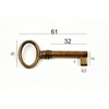 Furniture Key Antique Style Furniture Bronzed Replacement Key Blank Brass