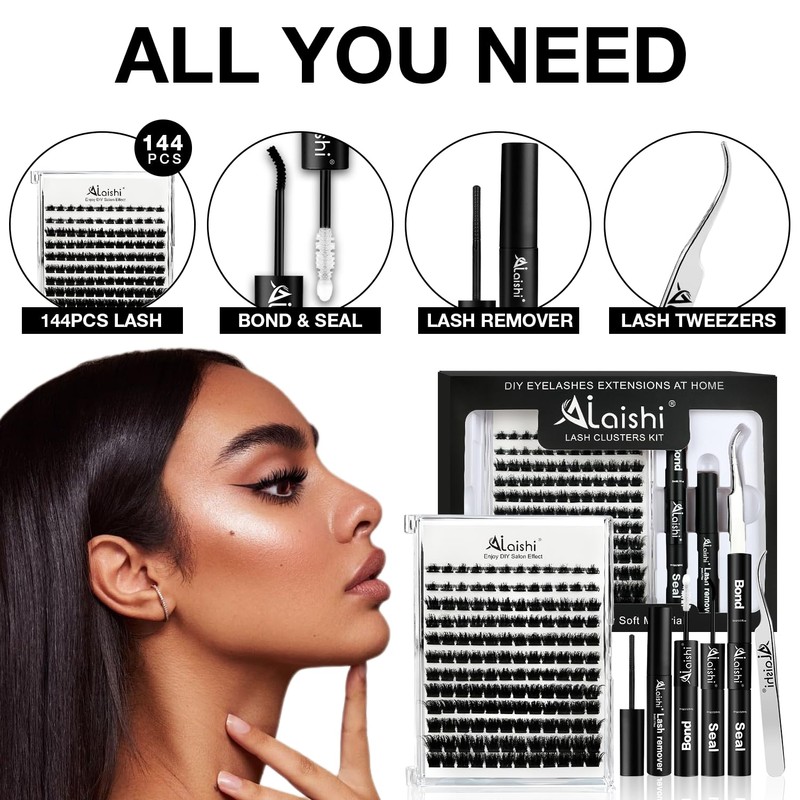 Wispy Lash Clusters Kit Natural Eyelash Clusters Kit, 10-18mm D