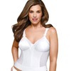 Exquisite Form womens Back Close Longline Bra, White, 36B US