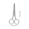 Vaguelly 2pcs Stainless Steel Eyebrow Scissors for Women Compact Grooming