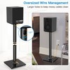 PERLESMITH Universal Floor Speaker Stands 26 Inch for Surround Sound,