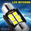 NUVISION LIGHTING 10 Pcs Dome Light LED Car Interior Bulb