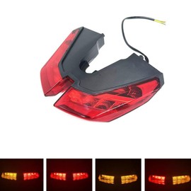 GOODELY LED Tail Brake Lights Turn Signal Integrated Compatible With DUCATI HYPERMOTARD 821 939 950 SP 2012-2021 (Red)