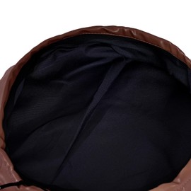 choyaxo Women PU Leather French Beret Brown