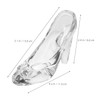 ORFOFE Crystal High Heels Shoes Ornament Glass Slipper Statue Decor