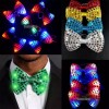 Lecute Moño Luminoso Led Corbata Multicolor Fiesta Collar Neon