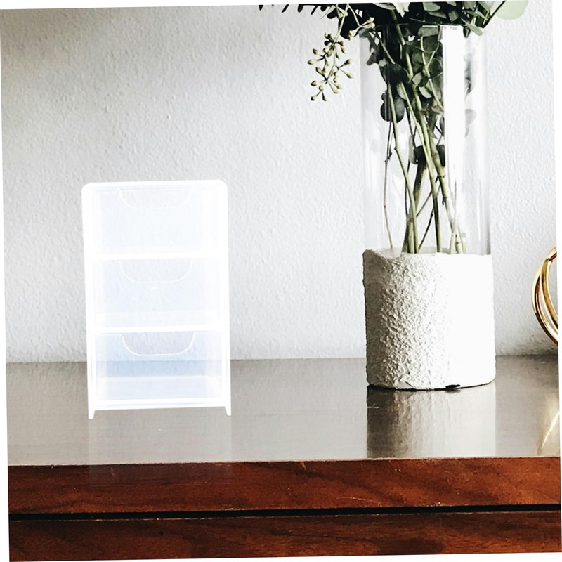 GLEAVI Multi Functional Acrylic Drawer Organizer Compartment Desk Storage Box