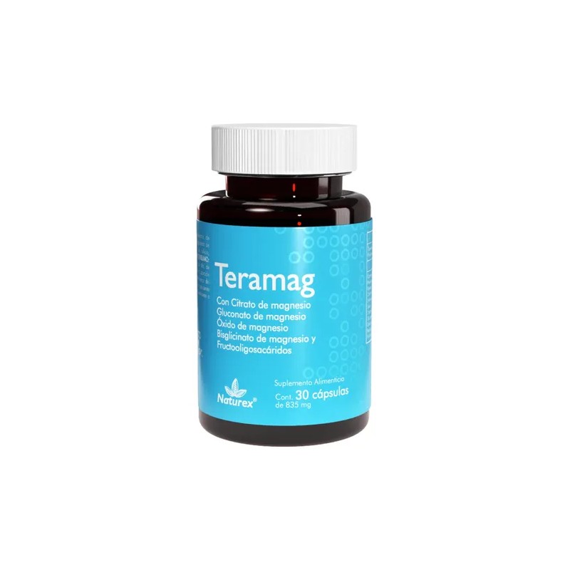 Teramag Con Magnesio Naturex 30 Cápsulas 835mg