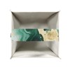 ZDCUSTOM Green Marble Tissue Box Cover Square Tissue Holder PU