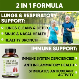 NutraPro Lung Health & Immune Support Supplement - Lung Cleanse and Detox With Immunity.