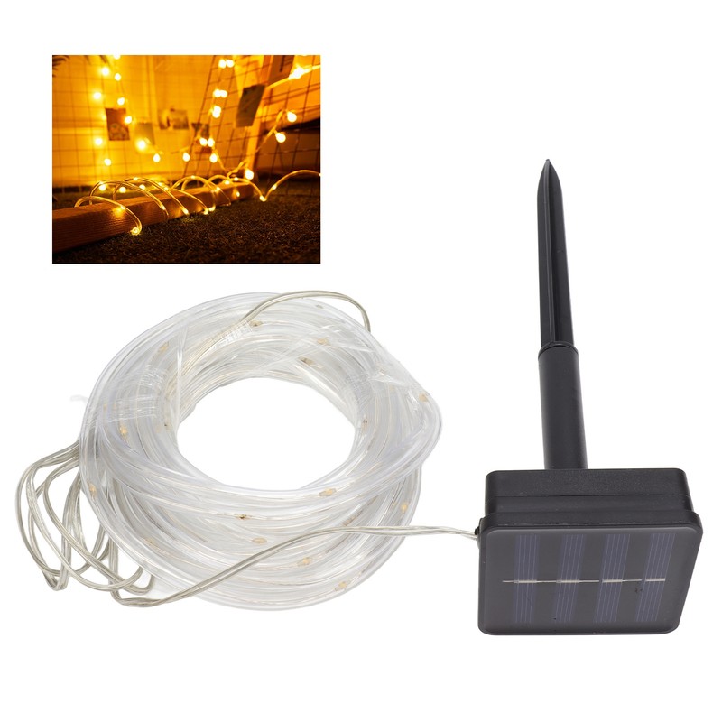 Solar Rope String Lights Waterproof High Brightness LED Solar String