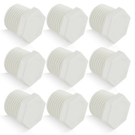 Carbbia 12 Pieces 1/2 Inch Water Heater Drain Plug Replaces 11630 91857 Compatible with RV Camper and Atwood Water Heaters White Plastic 1163091857