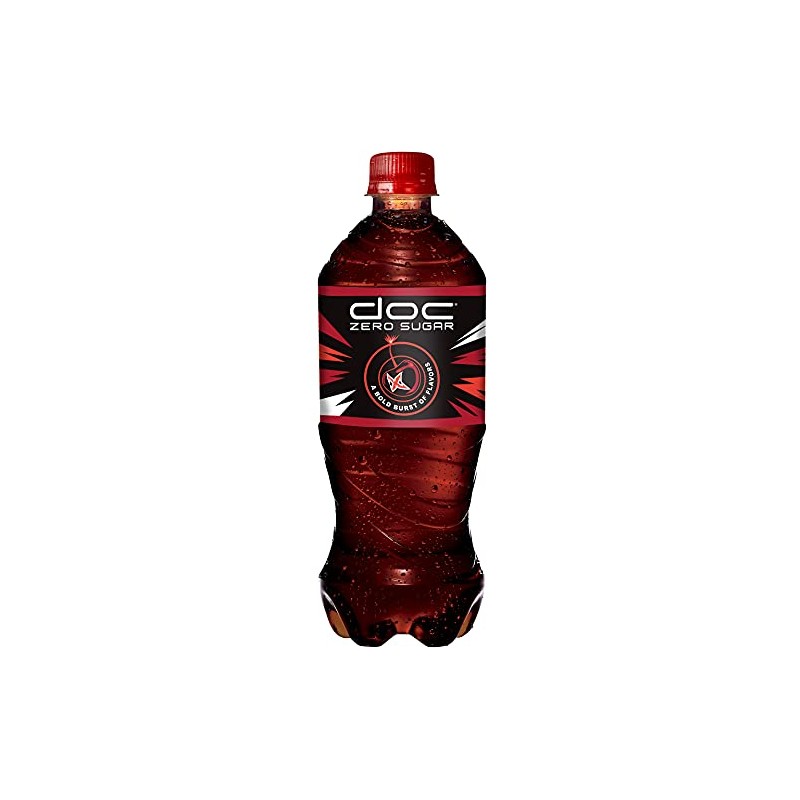 doc zero sugar soda 20oz bottles (24 bottles) zero calorie