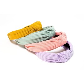 Diademas para Mujer, Bandas para Peinar el Cabello, 4 Piezas, Distintos Colores. Accesorios para Mujer, Accesorios para Cabello, Turbantes para Mujer (Pastel)
