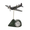 Miniature Spitfire Clock Airplane Model Air Force Aircraft Desk 9cm