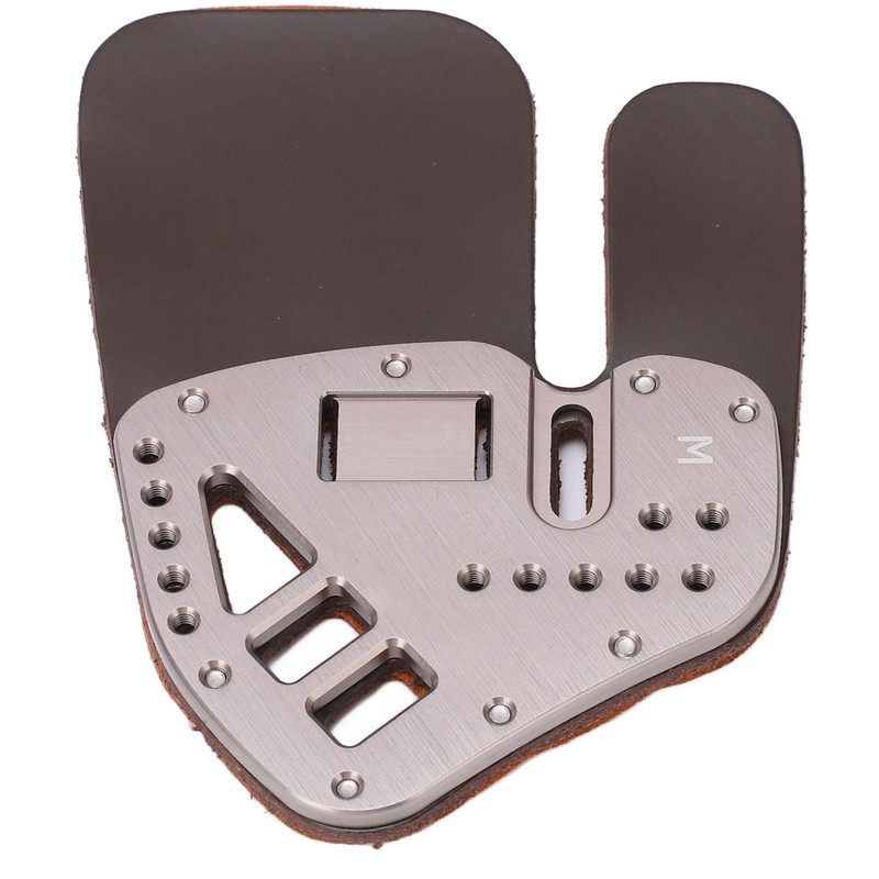 Leather Archery Finger Tab Protect Guard Recurve Bow Protector Shooting