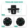2 Sets 3500Lbs Trailer Hub Kit 5 Bolt 4.5" 5