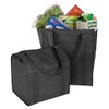 HannahDirect Hannah Insulated Shopping Bag, Black (2 Pack)
