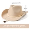 Jastore Kids Girls Boys Wide Brim Western Cowboy Cowgirl Hat