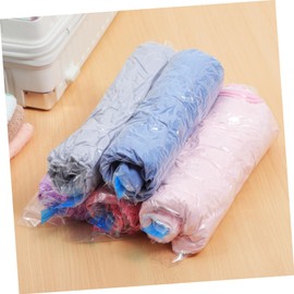 Operitacx Pack of 12 Compression Storage Bags Large Vac Storage Travel Organiser Travel Accessories Space Saving Storage Bags Vacuum Storage Bags PE Material Blue