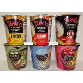 Tapatio Small Ramen Noodle Soup & Trader Joe’s Instant Ramen Soup (Six Cups)