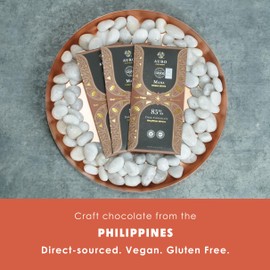 Auro Reserve Mana Single Estate 85% Dark Chocolate 3 Pack - Filipino Chocolate - Premium, Made At Origin, Direct Trade, Bean-to-Bar, Woman Owned, BIPOC Owned - Vegan, Gluten-Free, Halal - Bundle