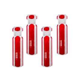 Generic 4 Pcs 58mm/2.30in Length Screwdriver Handles, Pre-Drilled Blank, Crystal Grip, PVC Material, Red and White, Flat Head, Suitable for Electronics, DIY